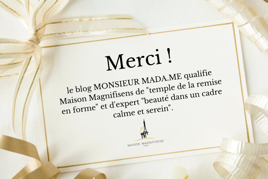 For the blog MONSIEUR MADA.ME, Maison Magnifisens is a “temple of fitness”.